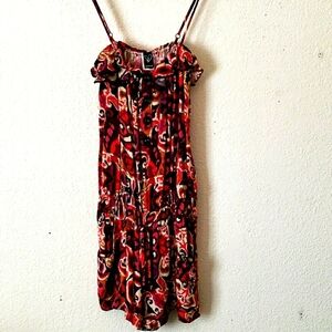 Windsor Purple & Orange Tribal Print Romper Size S
